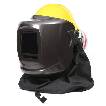 PUREFLO PF60ESM+ Hard Hat Yellow, Black Neck Cape, HE Filter, Weight: 4.091 lbs Gentex Corp